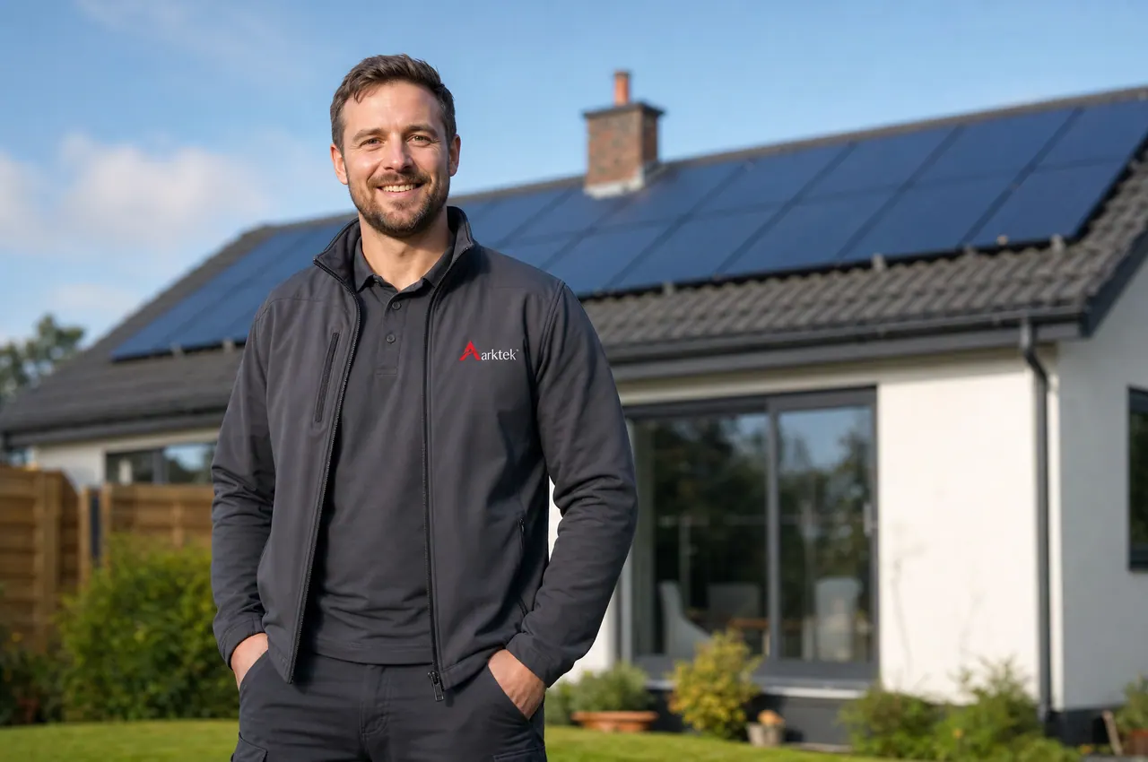 An Arktek engineer on site