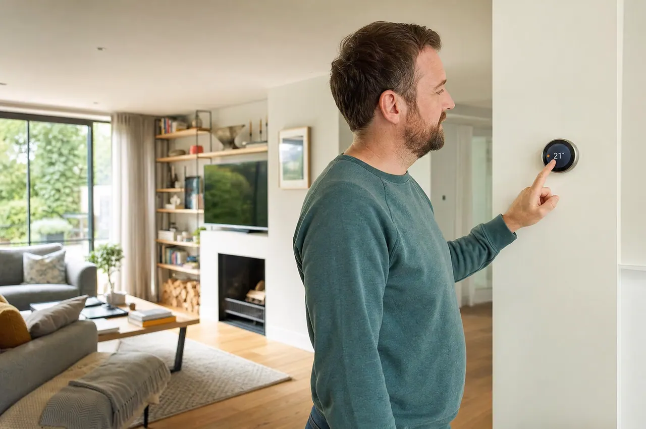 A modern boiler and smart heating controls