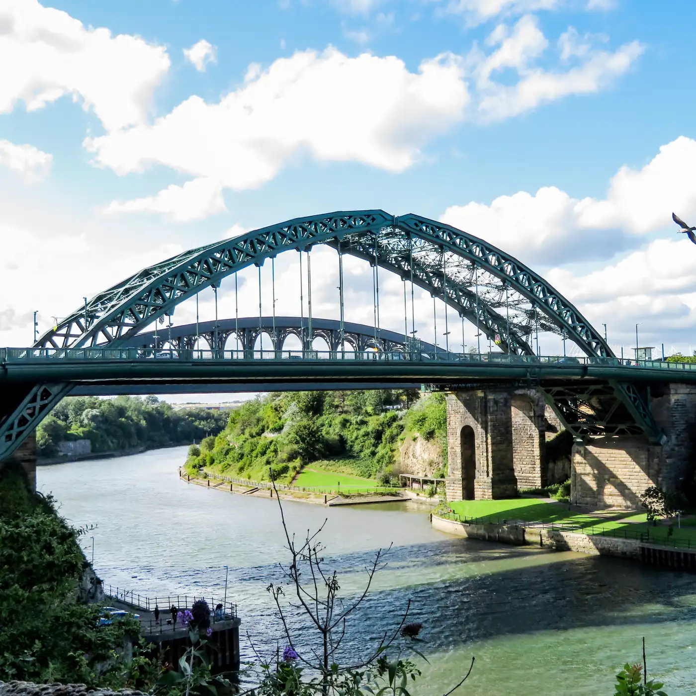 The Wearmouth Bridge over the River Wear in Sunderland, the North East region Arktek covers